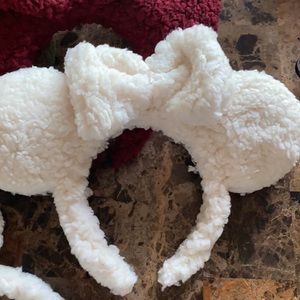 Handmade Sherpa Minnie Mouse Ears